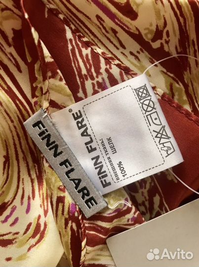 Шейный платок новый Finn Flare 100 шёлк