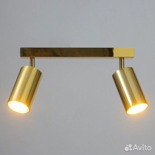 Спот 'Этнес' 2хGU10 золото 29,5х6,5х16,5 см