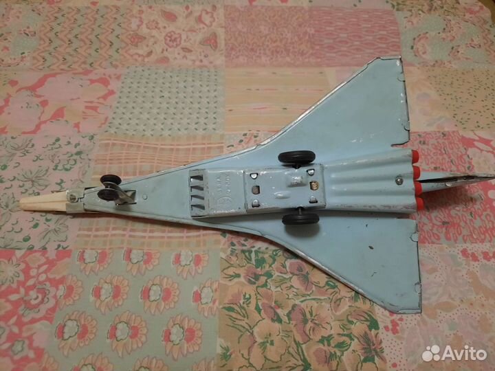 Игрушка самолет 70г. СССР алюминий