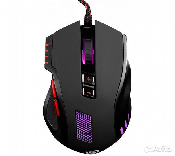 Мышь Оклик 806G, черный/красный