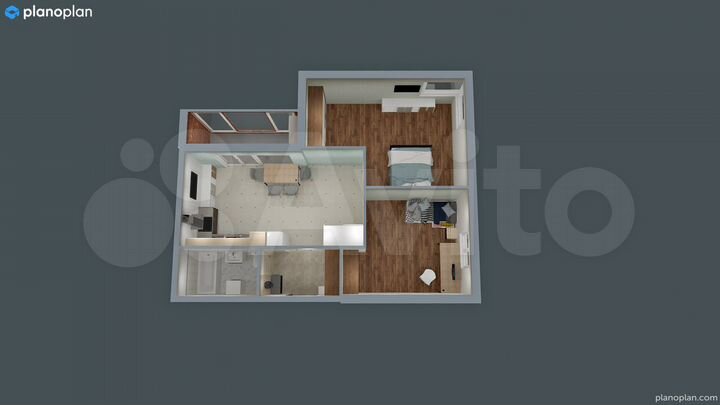 2-к. квартира, 54,7 м², 9/9 эт.