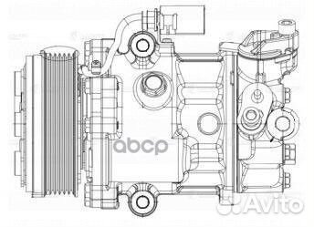 Компрессор кондиционера VW polo sedan 10- шт LC