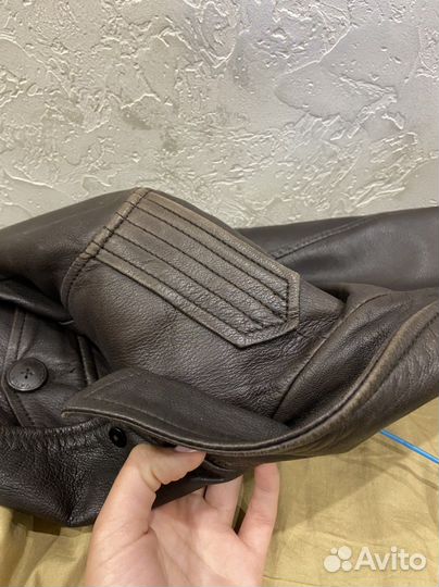 Мужская кожаная куртка vailent размер s