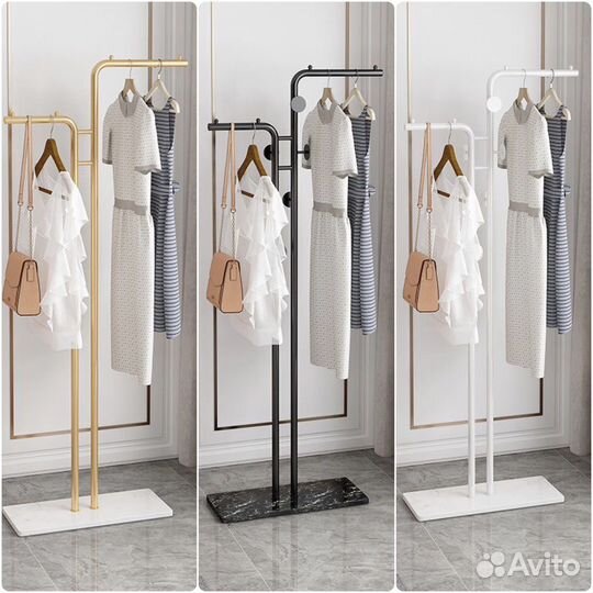 Вешалка напольная для одежды рейл
