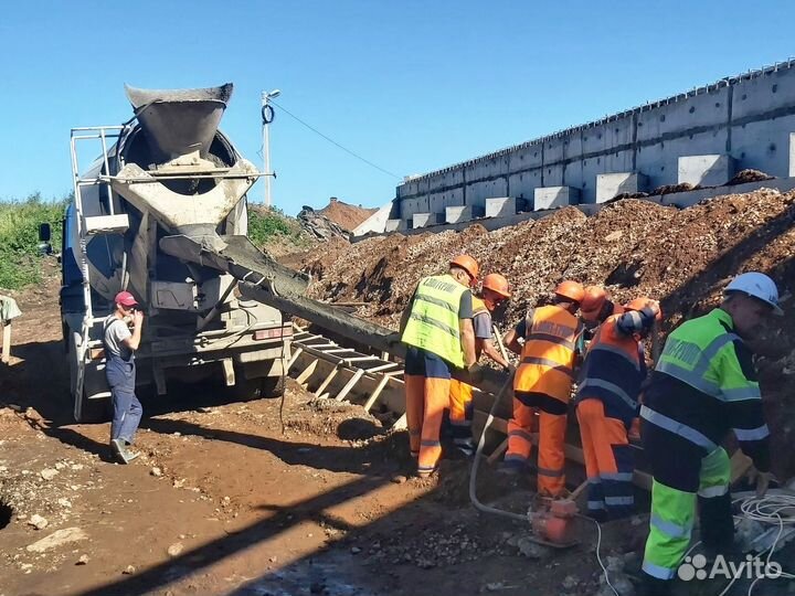 Раствор бетона марки М200/В15 / Точный налив