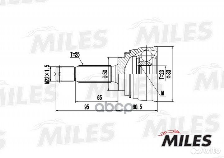 ШРУС mitsubishi galant/lancer 1.8 -92 нар