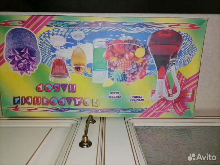 Набор фужеры и подсвечники Гусь хрустальный