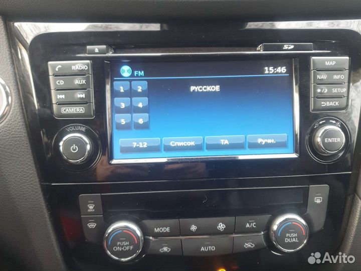 Магнитола ниссан х-трейл с рамкой и камерой