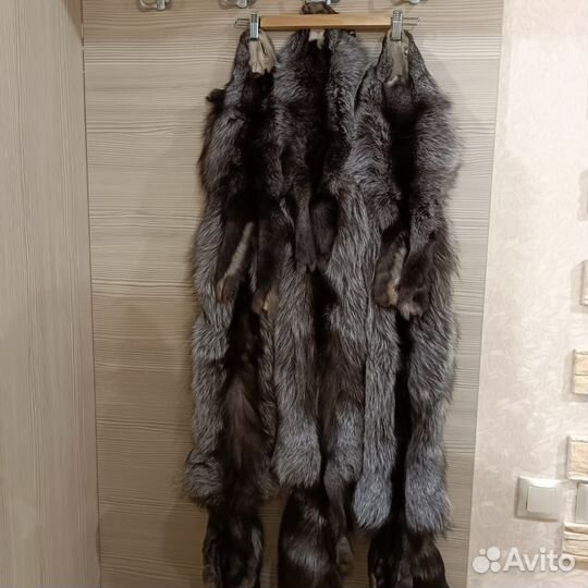 Мех чернобурки чулок