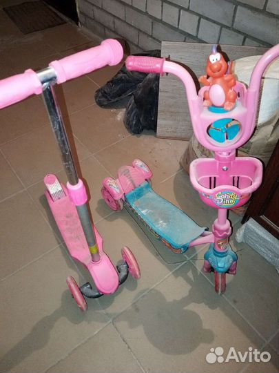 Самокат детский трехколесный бу