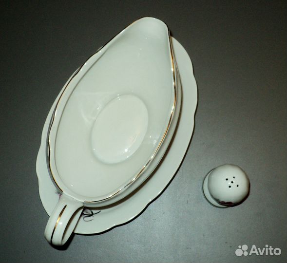 Соусник-сметанник Cmielow 60-е годы фарфор