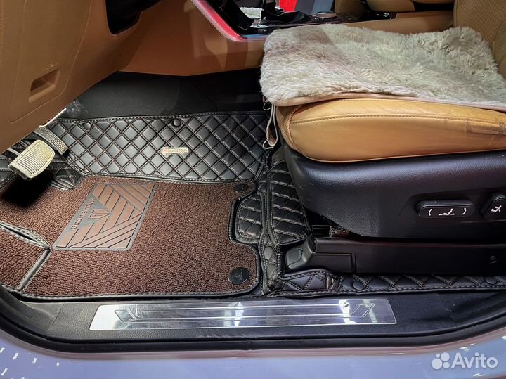 3Д коврики из экокожи Премиум 3D