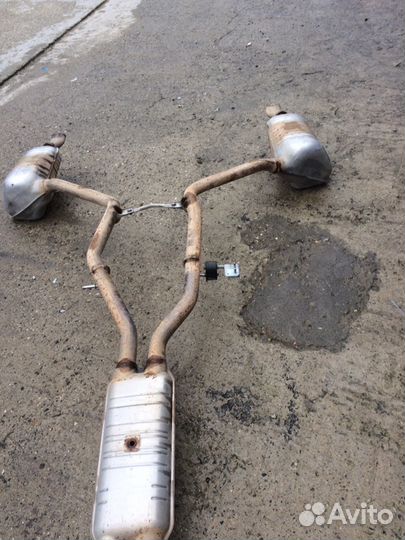 Mercedes e class w212 раздвоенный выхлоп 3.0 3.5