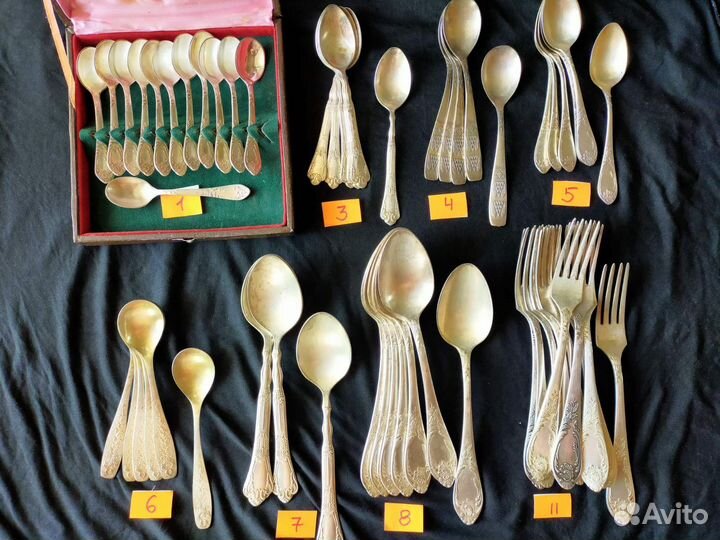 Столовые приборы из мельхиора