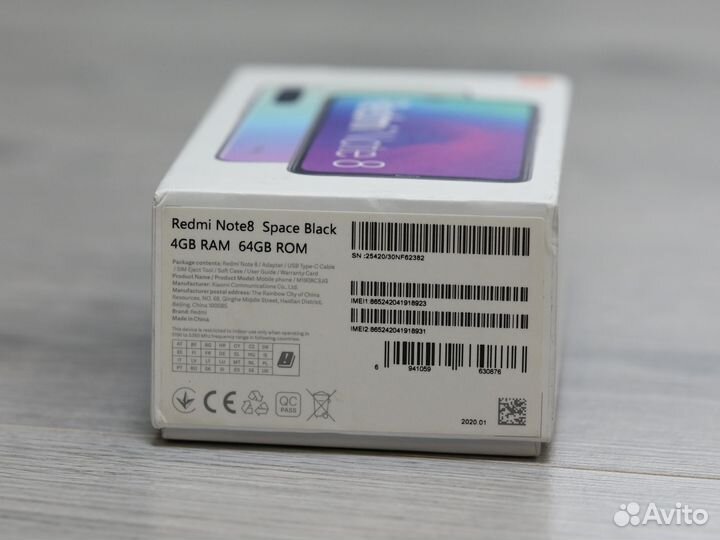 Xiaomi Redmi Note 8, 4/64 ГБ
