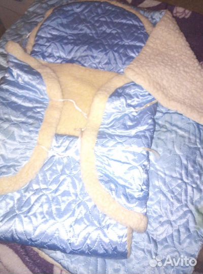 Конверт и одеялко, зимний меховой