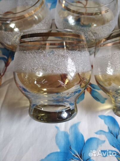 Стаканы цветное стекло СССР