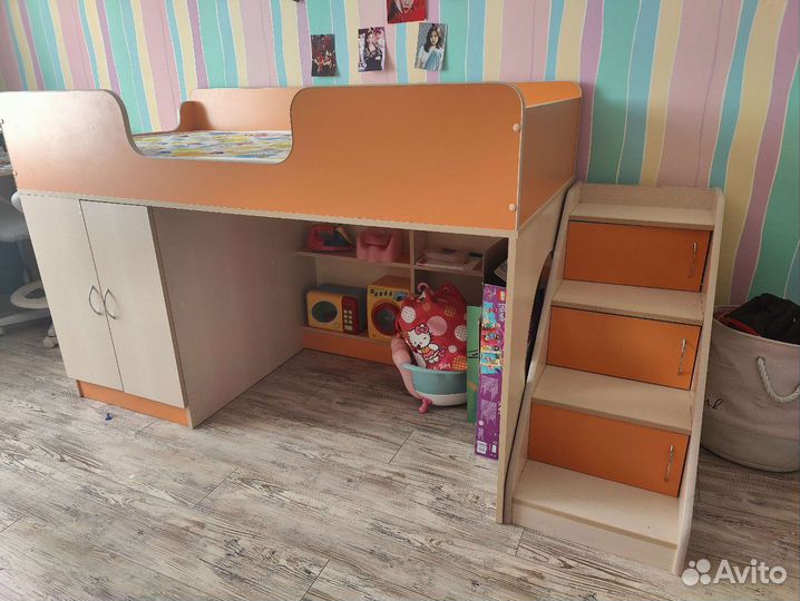 Детская кровать чердак, 80*160