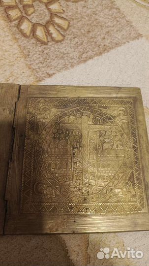 Икона складень деисус 19 век