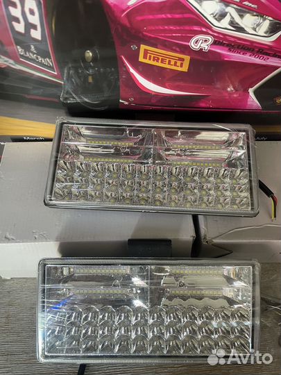 Светодиодные фары с дальний ближний 252W цена 2шт