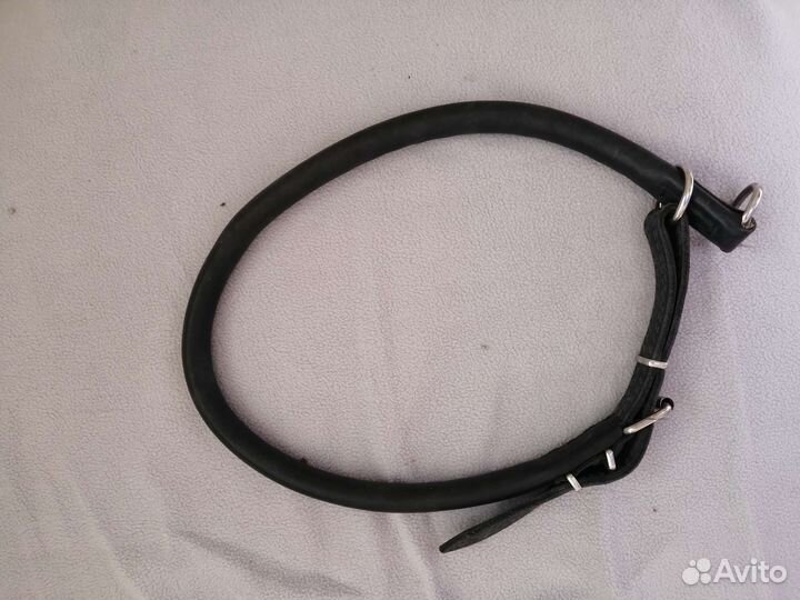 Кожаный ошейник для дрессировки крупных собак