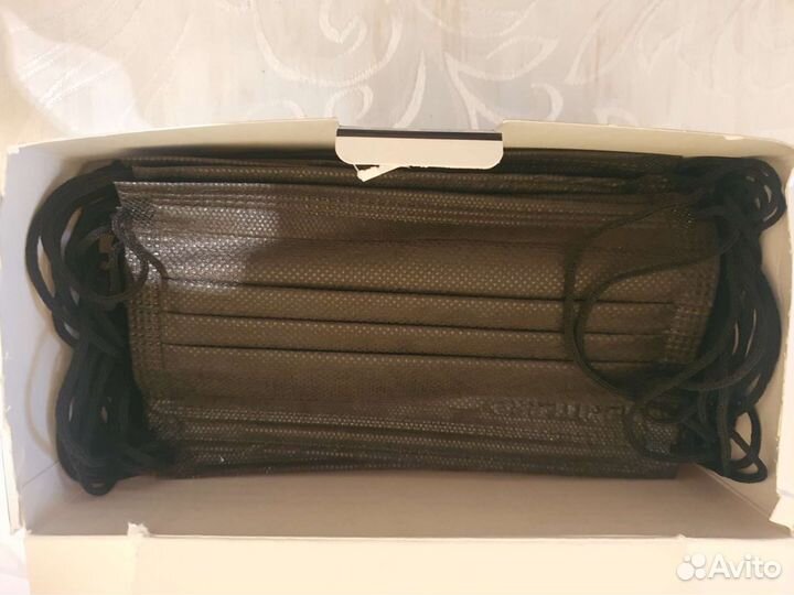 Маски медицинские чёрные