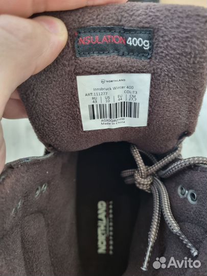 Ботинки мужские Northland, кожа, новые, ориг