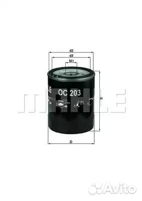 Фильтр масляный, knecht oc203