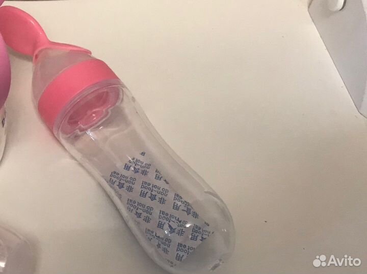 Бутылочка, ложка дозатор, ниблер, пустышки,футляр