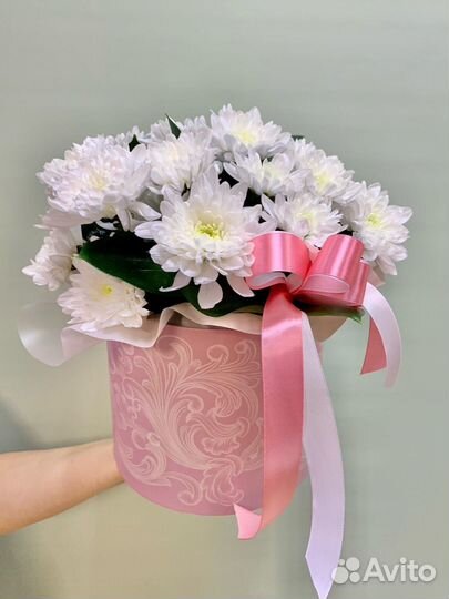 Цветы. Букет цветов. Кустовая хризантема