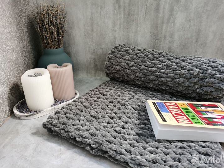 Плед детский вязаный ручная работа