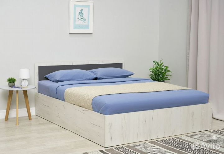 Кровать Фиеста New с подъемным механизмом дуб краф