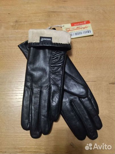 Перчатки кожаные