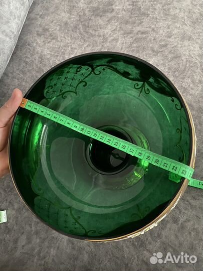 Ваза для фруктов богемия чешская