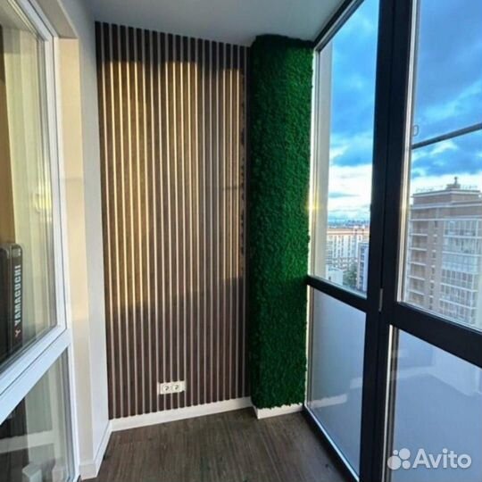 Озеленение стабилизированным мхом