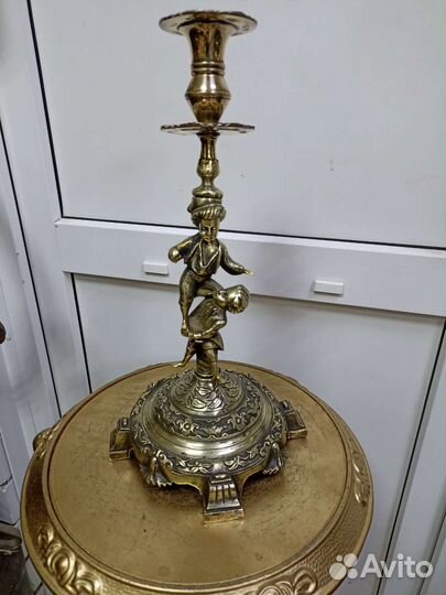 Подсвечник старинный.бронза