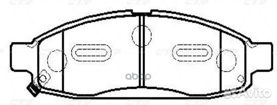 CKN-52 GK0767 Колодки тормозные дисковые Nissan