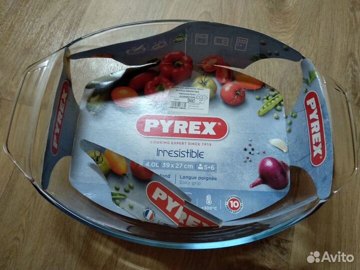 Pyrex стеклянная форма для запекания