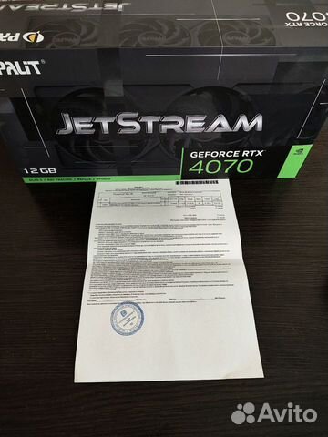 Видеокарта RTX 4070 Palit Jetstream