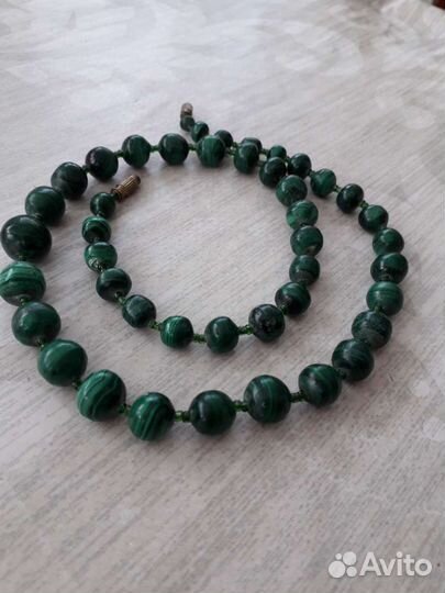 Бусы малахит.СССР