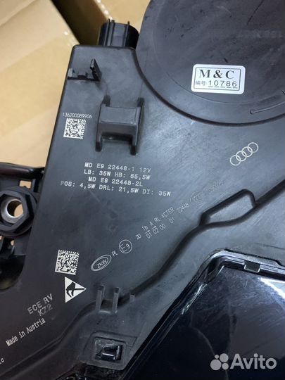 Фары Audi Q7 4M рестайлинг Led