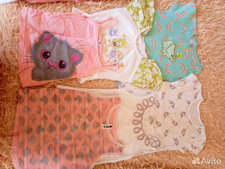 Детские вещи пакетом для девочек 86 92. 104. 110
