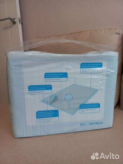 Пеленки одноразовые 60х90 30 штук Deili bed