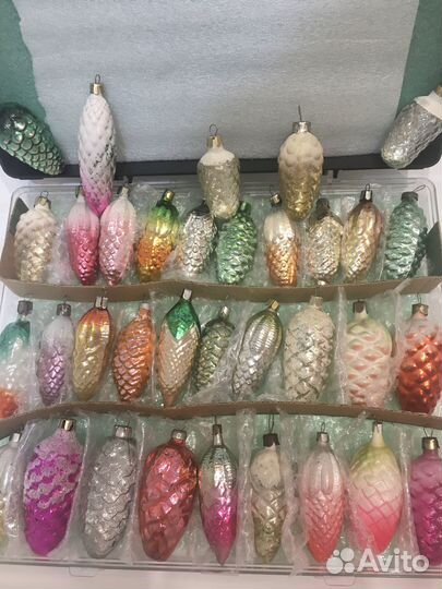 Елочная игрушка ссср, шишки, ретро коллекция