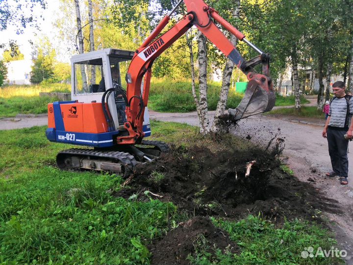 Услуги миниэкскаватора