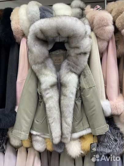 Парка С натуральным мехом