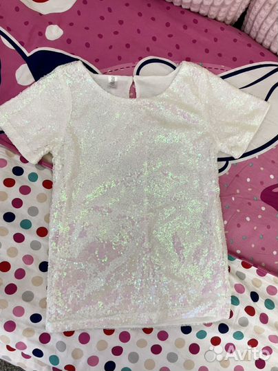 Блузка с пайетками р-р158