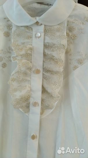 Блузка школьная Смена, д/д, р152(новая)