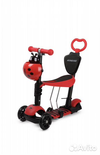 Самокат трехколесный kreiss с сидением