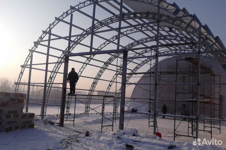 Ангар арочный под ключ 18Х9Х45 м